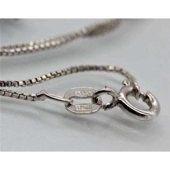 925 STERLING 1 CARAT SOLITAIRE CZ DIAMOND PENDANT/NECKLACE 18" 3.0 GRAMS - Picture 6 of 8